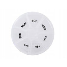 Weekly medication container - round - Box with 7 compartments - Organizer