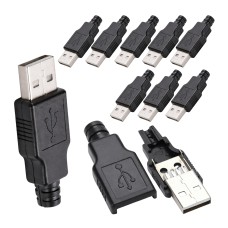 USB kištukas su dangteliu - A tipas - tvirtinamas prie laido - kištukas