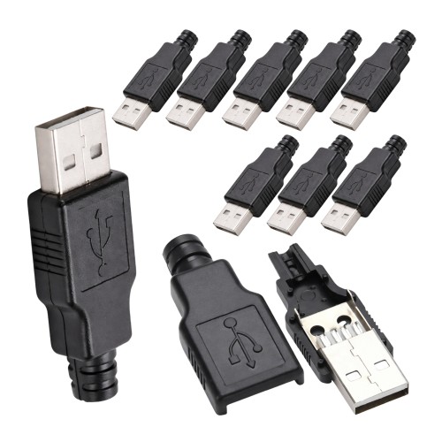 USB plug with cover - type A - cable-mounted - male USB plug with cover - type A - cable-mounted - male
