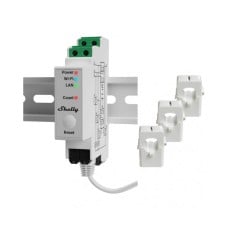 Shelly Pro 3EM Next-generation DIN-mountable 3-Phase Energy Meter