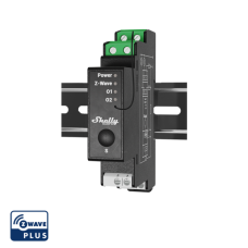 Shelly Qubino Wave Pro 2PM Professional 2-channel DIN rail smart switch with energy metering.