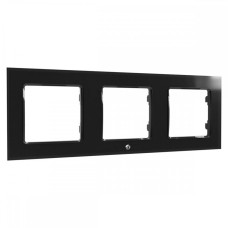 Shelly Wall Frame 3 for Wall Switch - black