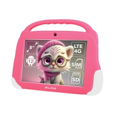 Blow KidsTAB8 4G planšetinis kompiuteris 4/64GB rožinis dėklas