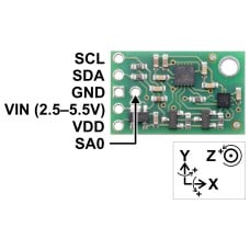 SparkFun LIS3DH Triple Axis Accelerometer  1.7V—3.6V I2C 6D/4D 10bit 32-Level FIFO IMUs