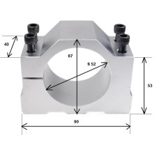 Spindle Engine holder fi 52mm