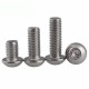 Mushroom head screw for Allen - M6 x 12mm - 10 pcs Mushroom head screw for Allen - M6 x 12mm - 10 pcs