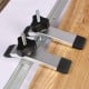 T-track aliumininis profilis 1000mm - sidabrinis