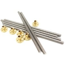 T8x350mm Trapezoidal Screw with Brass Nut