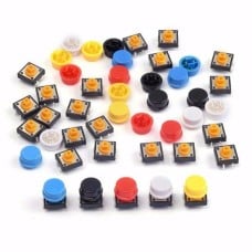 Arduino mygtukų rinkinys 25vnt - jungiklis 12x12x7.3mm