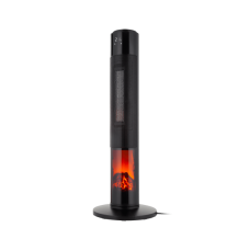 Teesa columnar fan heater PTC 1000/2000W with fireplace imitation function