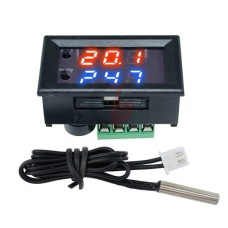 Thermostat 12V W2 -50°C to 110°C - Red-Blue - with a temperature controller