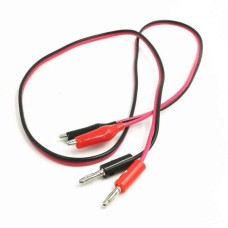 Test leads for the 100cm meter - 35mm crocodile clips - 4mm banana plug