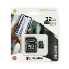 32GB 100Mb/s microSD atminties kortelė Kingston Canvas Select Plus