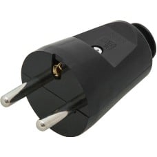 Straight plug WT-30 Black