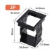 Mounting bracket DZ47-63 2P for circuit breaker - Switch buckle Mounting bracket DZ47-63 2P for circuit breaker - Switch buckle