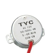 TYC-50 sinchroninis variklis - 12VAC - 5/6RPM 50/60Hz - DIY projektams