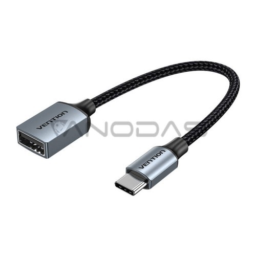 Vention USB-C 2.0 į USB-A OTG kabelis, 0.15 m - Pilkas 