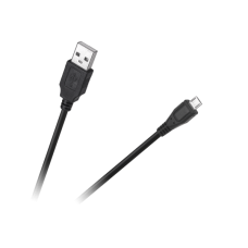 USB - micro USB kabelis 1.5m Juodas