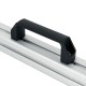 V formos profilio rankena - 90mm - Aliuminio profilio rankena