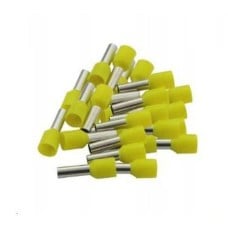 Cable lug with insulation 0.5mm2 100 pcs - yellow