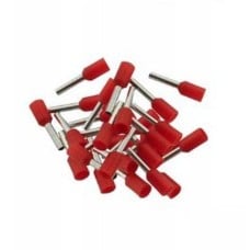 Vamzdelio formos jungtys 0.75mm2 100vnt - raudona