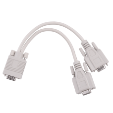 VGA - 2xVGA adapter Light gray