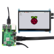 Waveshare Talpinis Lietimui Jautrus Ekranas Raspberry Pi 3B+/3B/2B/Zero Mikrokompiuteriui - LCD IPS 7