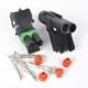 Weatherpack 2-pin connector set - plug + socket - hermetic connector