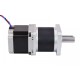 Stepper motor with planetary gearbox 1:10 57HS7630A4XG 200 steps / rev 3V / 3A / 6Nm