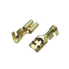 Push-on terminal female 4.8/F-1 4.8x0.8mm non-insulated for cable ?0.3-1mm