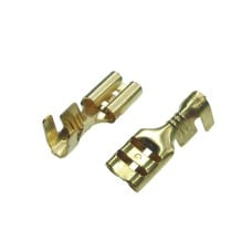 Plokščias neizoliuotas 4.8mm lizdas laidui 0.3-1mm