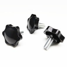 Žvaigždinė rankenėlė M6x10mm - rankenėlė, varžtas su bakelito galvute